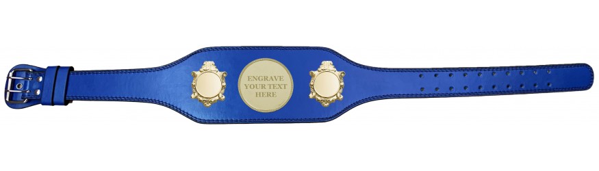 ENGRAVED TITLE BELT - BUD003/G/ENGRAVEG - AVAILABLE IN 4 COLOURS